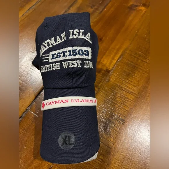 Cayman Islands Embroidered Baseball Cap, T-Shirt, & Wrist Band Set—New! - Picture 3 of 3